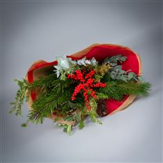 Noel! Christmas foliage bouquet