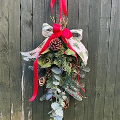 A Christmas Door Swag